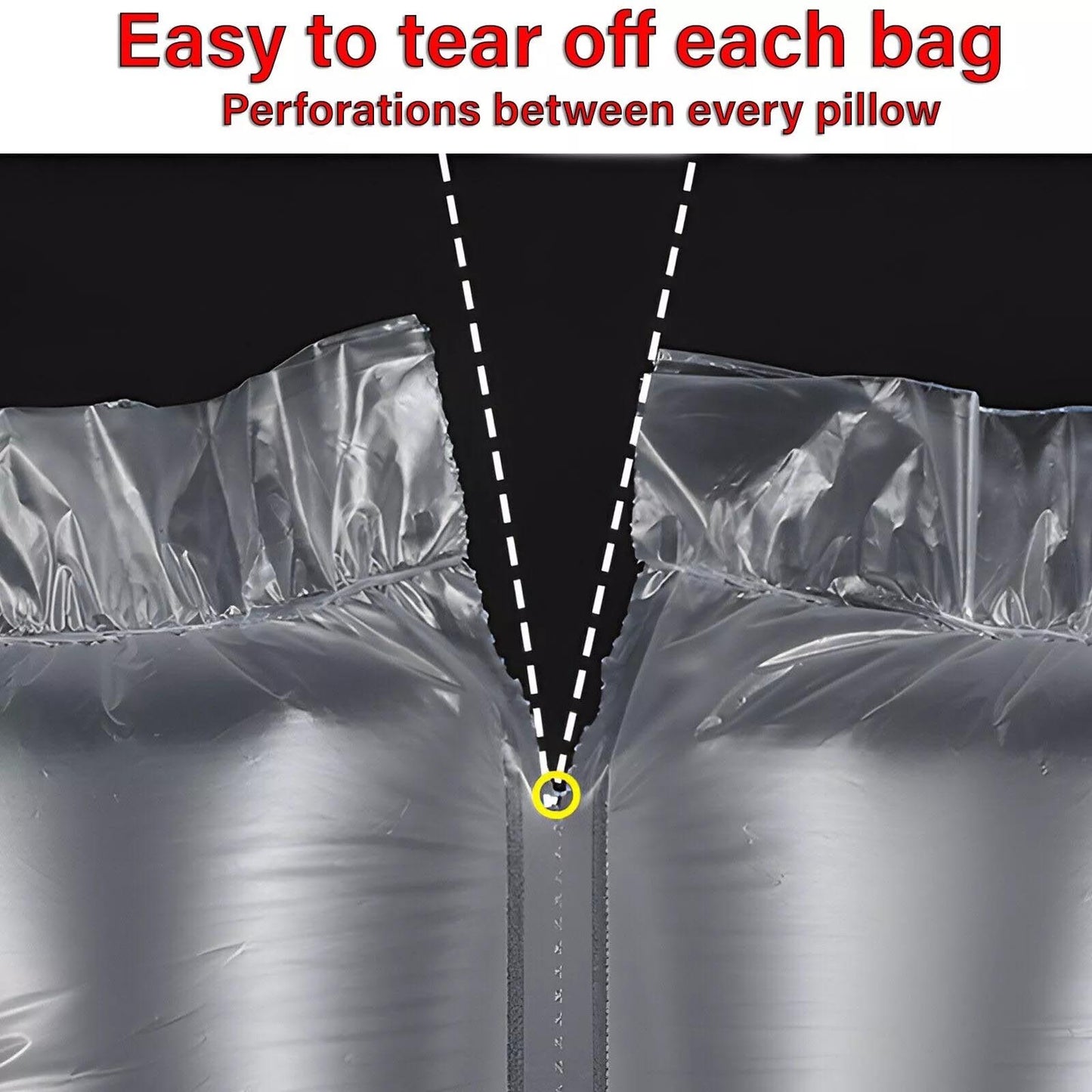 450 pc 4x8" Prefilled Air Pillows Fill Packaging Shipping Packing Bubble