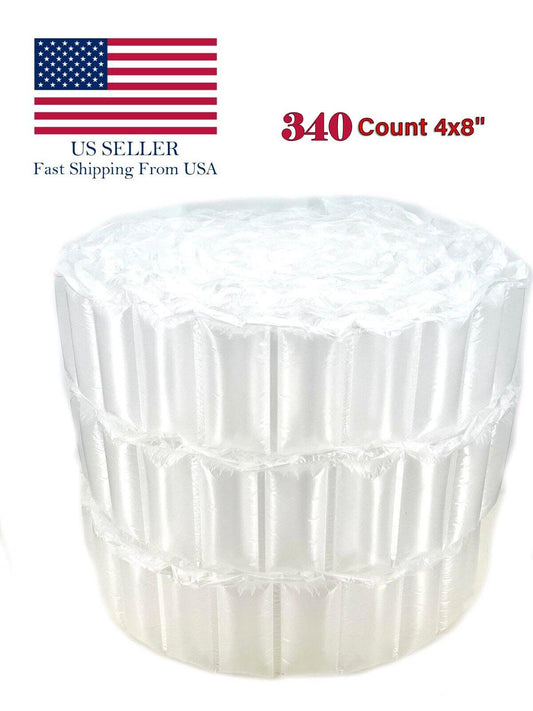 340 pc 4x8" Prefilled Air Pillows Fill Packaging Shipping Packing Bubble