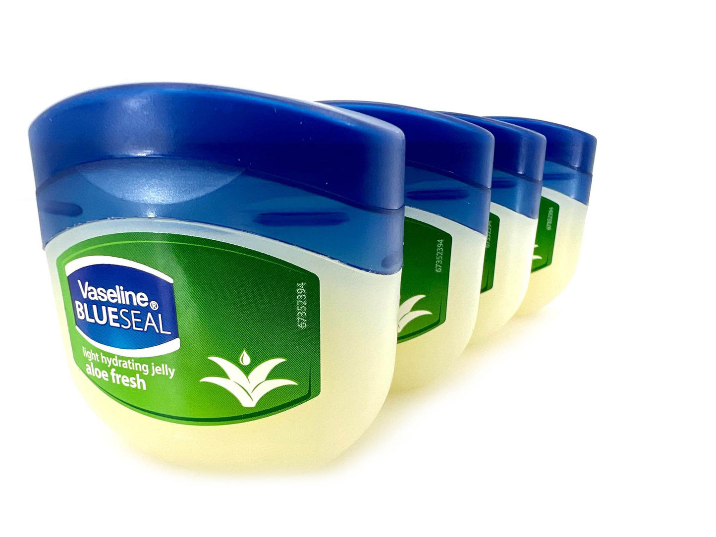 Vaseline BlueSeal Petroleum Light Hydrating Jelly 50ml w/ Aloe Fresh (4 Pack)